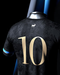 Camisa "La Pulga" Lionel Messi 10 Preta Comma Football - 23/24 - Caiçara Conceito