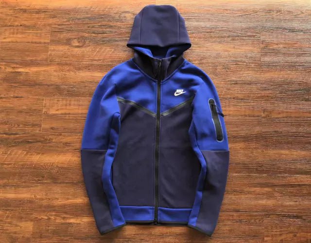 Conjunto Nike Tech Fleece Azul Marinho/Azul Royal - Caiçara Conceito