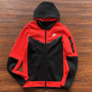 Conjunto Nike Tech Fleece Vermelho e Preto - Caiçara Conceito