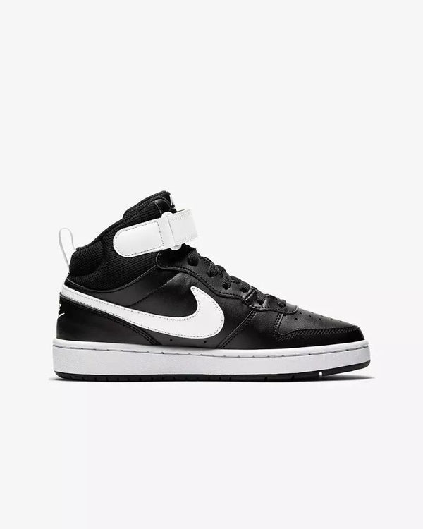 Tênis Nike Court Borough Mid- Preto e Branco