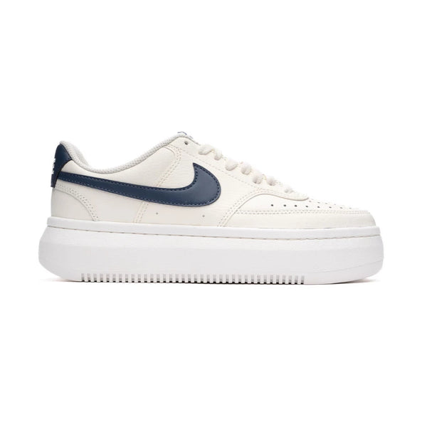 Nike Sportswear Court Vision Alta  - Off-White c/ Azul Marinho