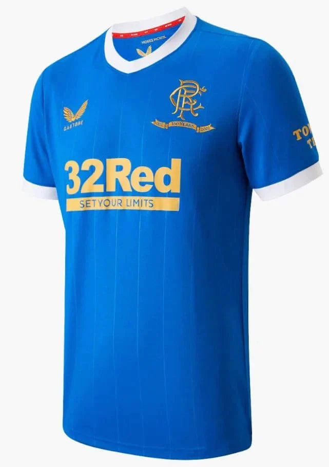 Camisa Rangers II 21/22 - Torcedor Masculino - Azul e Branco