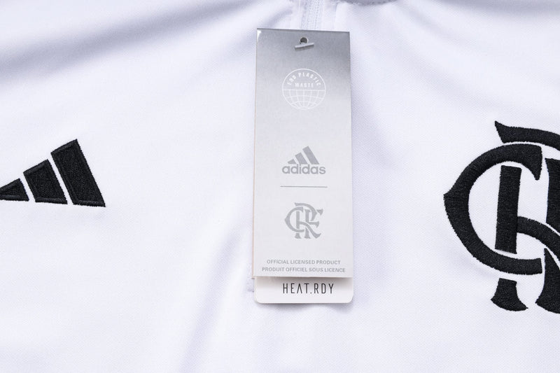 Agasalho de Viagem Flamengo Branco  23/24 Masculino - Camisa de frio Flamengo