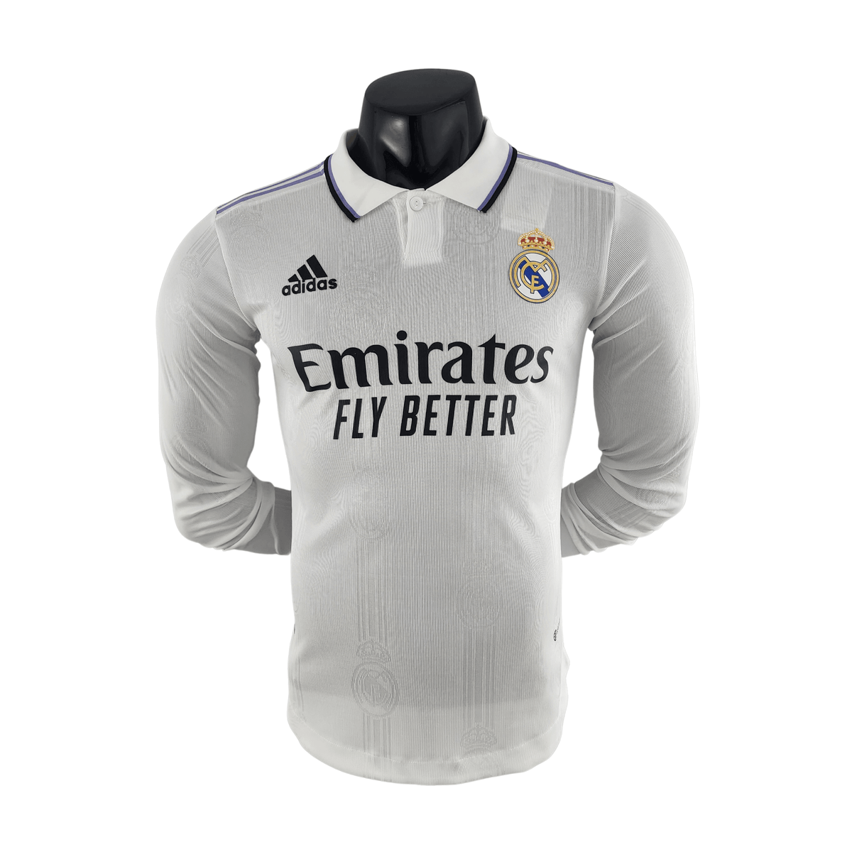 Camisa Real Madrid I 2223 Manga Longa Versão Player Adidas Masculina - Branca