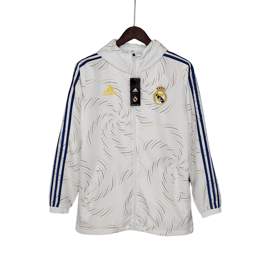 Corta Vento Real Madrid 2022 - Adidas Branco