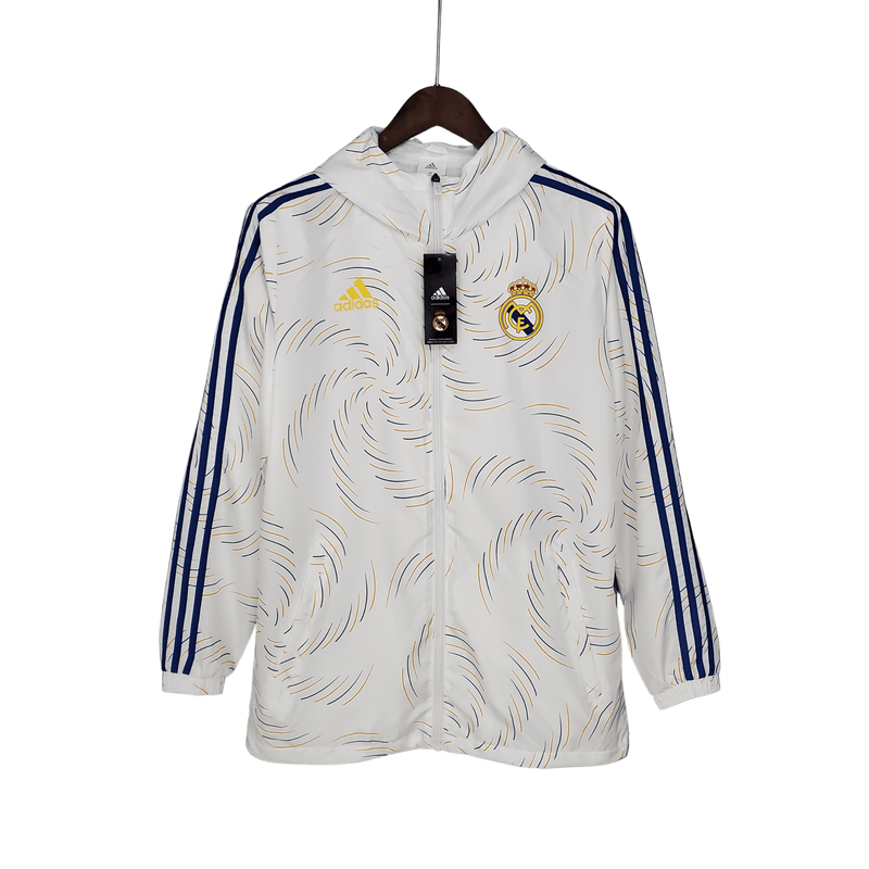 Corta Vento Real Madrid 2022 - Adidas Branco