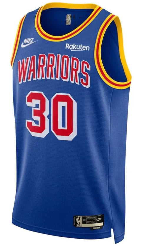 Regata Golden State Warriors Stephen Curry 21/22 - Nº30 - Torcedor Masculina - Azul e Vermelho