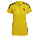 Camisa Flamengo Treino 22/23 - Adidas Torcedor Feminina - Amarelo
