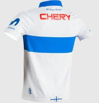 Camisa Universidad Católica Home 2122 Personalizada - Torcedor Masculina - Branca e Azul