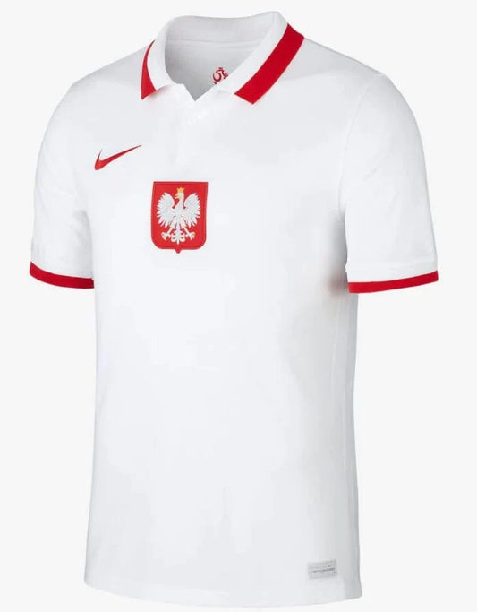 Camisa Polônia I 20/21 - Nike Torcedor Masculina - Branco e Vermelho