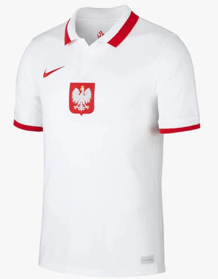 Camisa Polônia I 20/21 - Nike Torcedor Masculina - Branco e Vermelho