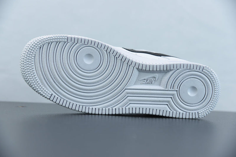 Nike Air Force 1 Essential White Black Gold - Caiçara ConceitoNike Air Force 1 Essential White Black Gold