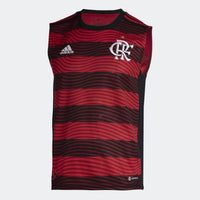 Camisa Flamengo Regata I 22/23 - Adidas Torcedor Masculina - Vermelho e Preto